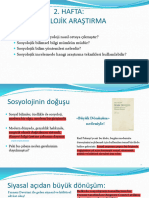 HAFTA - Sosyolojik Araştırma PDF