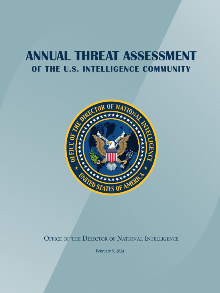 ATA 2024 Unclassified Report PDF China World Politics