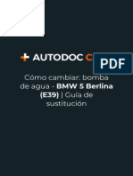 Cómo Cambiar - Bomba de Agua - BMW 5 Berlina (E39) - Guía de Sustitución