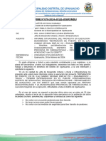 Informe 070 Situacion de Proyecto en Ejecucion