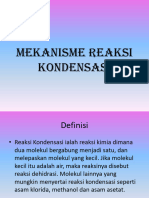 Mekanisme Reaksi Kondensasi