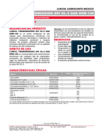 Tds Lukoil Transmission Api gl-5 Sae 85w-140 v.2.2 Esp