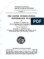 The Leiter International Performance Scale: Research Publications