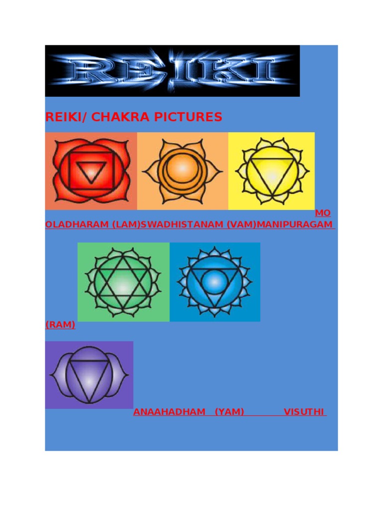 Chakra and Reiki Symbols Guide | PDF | Foreign Language Studies ...