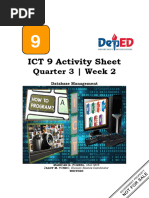 ICT 9 Activity Sheet: Quarter 3 - Week 2