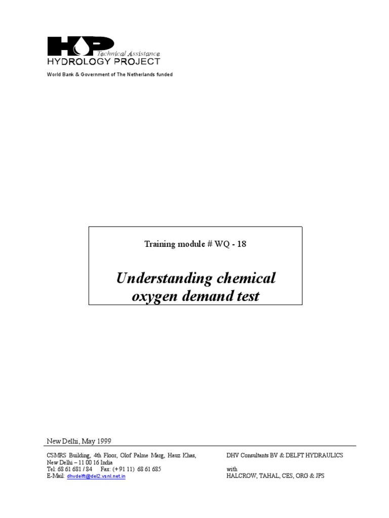 18 Understanding COD Test | PDF | Redox | Atoms