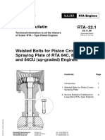 RTA-22.1 Waisted Bolts For Piston Crown Spraying Plate