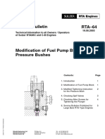 RTA-64 Modification of Fuel Pump Block and Pressure Bushes