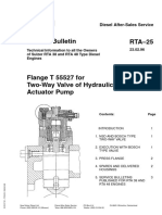 RTA-25 Flange For 2-Way Valve of Hydraulic Actuator Pump