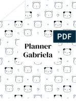 Planner Ursos Preto e Branco