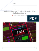 Aviator Game Tricks - How To Win Aviator Game