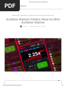 Aviator Game Tricks - How To Win Aviator Game