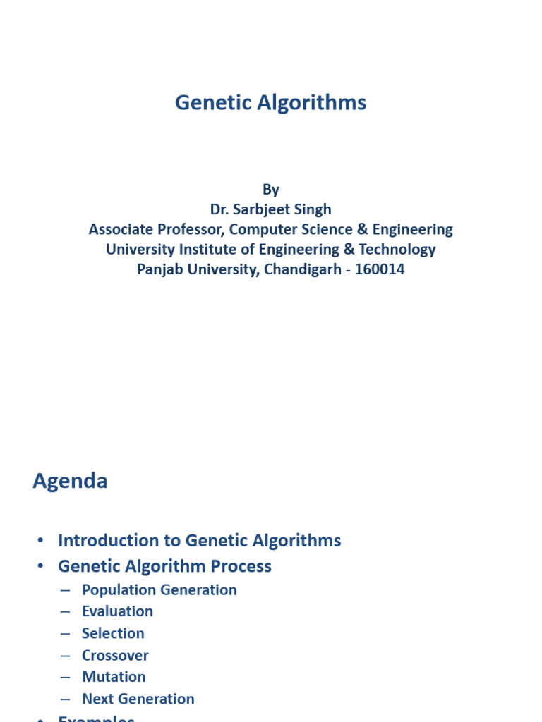 Genetic Algorithms | Download Free PDF | Genetic Algorithm | Genetics