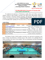 Action Taken Report With Certificate (IIT Kharagpur) - Fit India Week 2023 - Table Tennis Subcommittee
