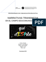 Trabajo Final Narrativas Transmedia - Profesorado en Comunicación Educativa