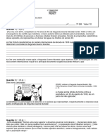 3°EM - 1°trimestre - P1 - História (Segunda Guerra e Guerra Fria)