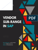 Vendor Sub-Range in SAP