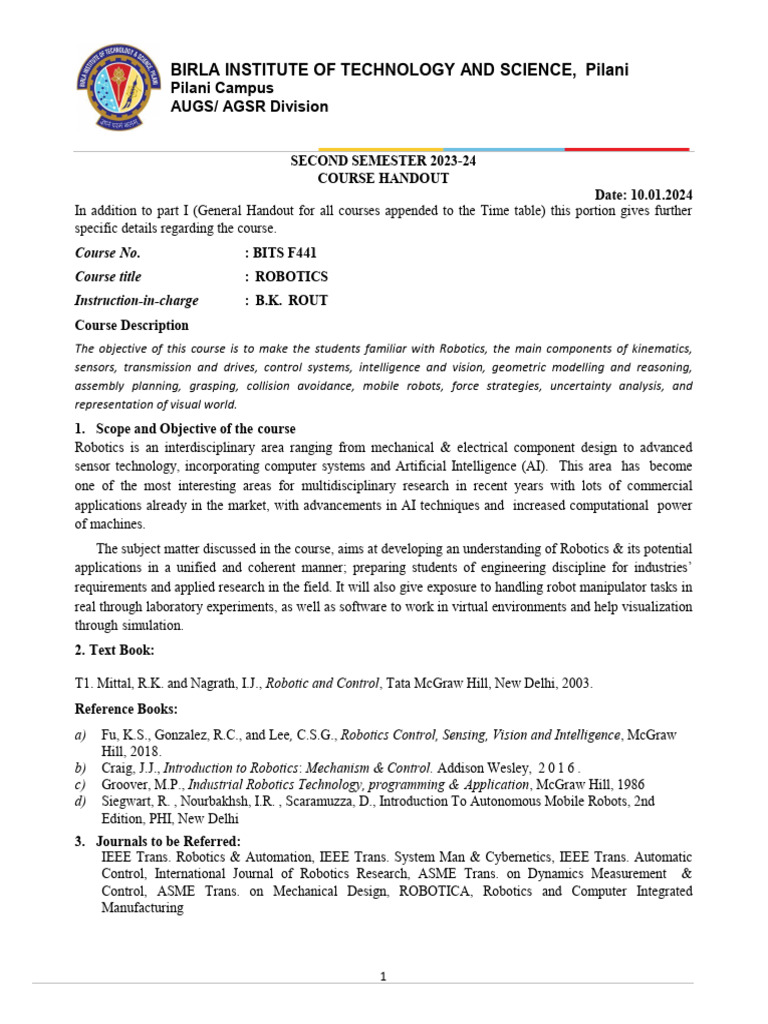 Robotics Pdf Robotics Kinematics