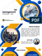 White and Blue Modern Professional Enterprise Risk Management Presentation
