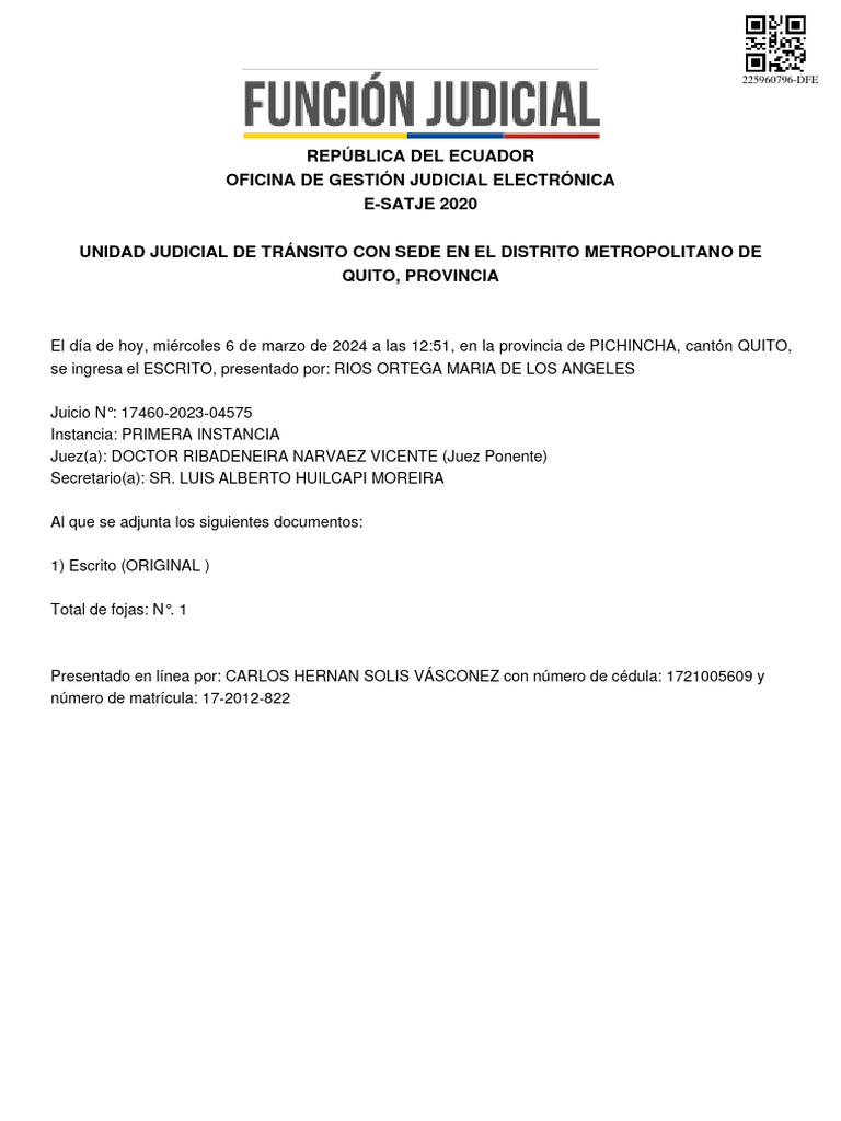 Constancia Rios Audiencia de Conciliacion | PDF