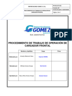 Procedimiento de Trabajo Cargador Frontal Imp. Gomez