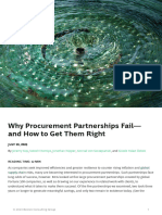Why Procurement Partnerships Fail