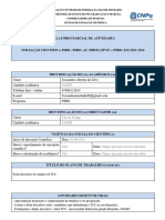 Modelo Relatório Parcial de Ic (Pibic, Pibic-Af, Pibiti, Pivic e Pibic-Em) Jussandro