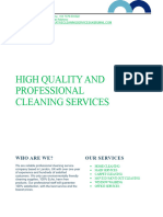 High Quality and Professional Cleaning Services: Who Are We? Our Services