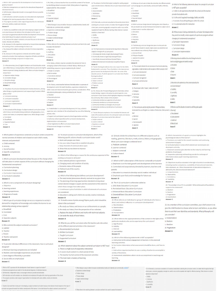Curriculum Development Examples Pdf