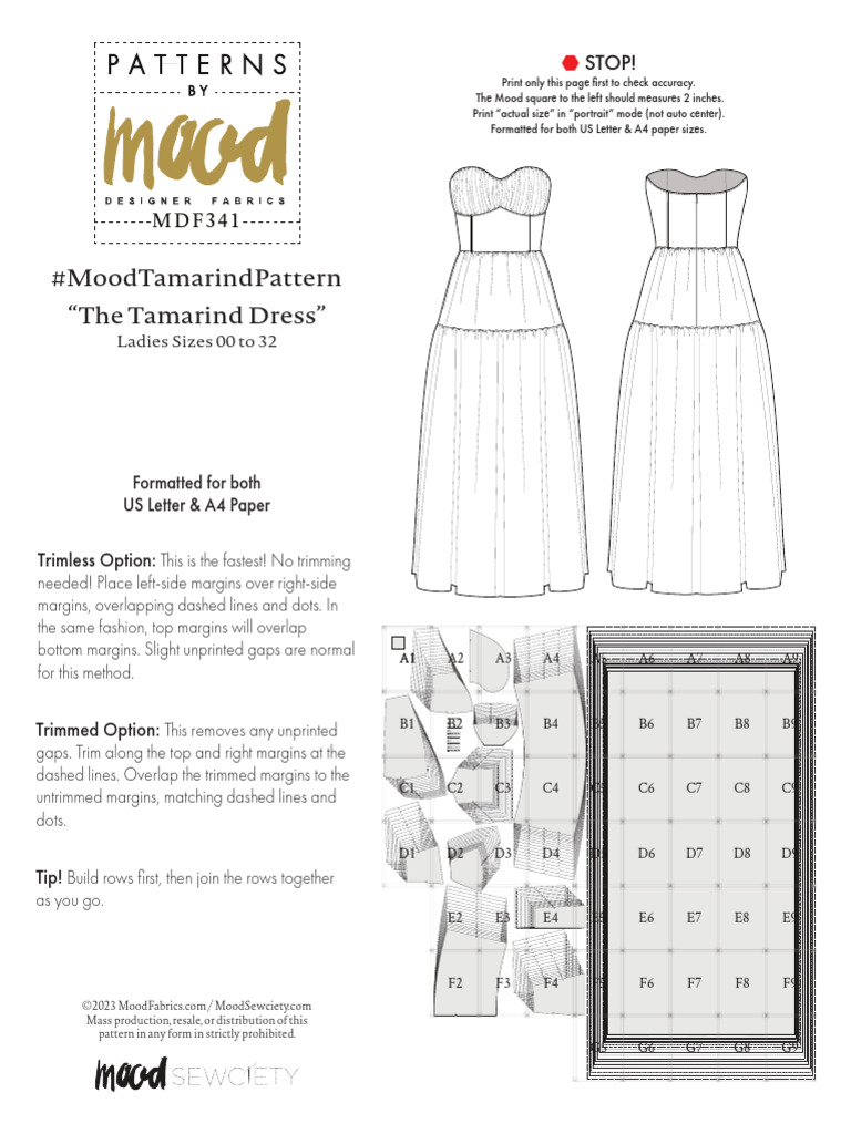 Tamarind Dress Sewing Pattern Guide | PDF | Chess Theory | Chess