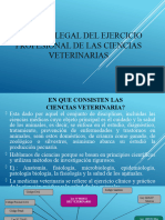 Regimen Legal Del Ejericicio Profesional de La Veterinaria