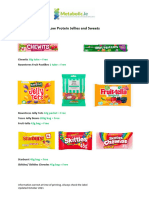 Low Protein Jellies and Sweets