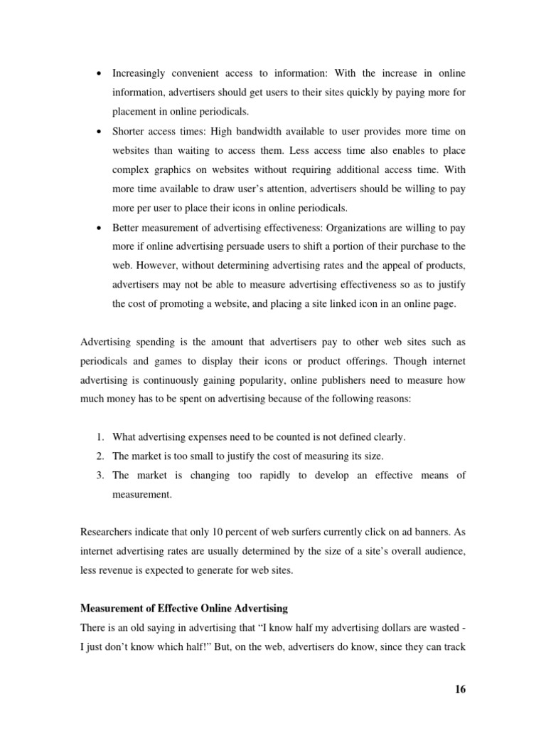 Effective Online Advertising Metrics | PDF | Copyright | Advertising