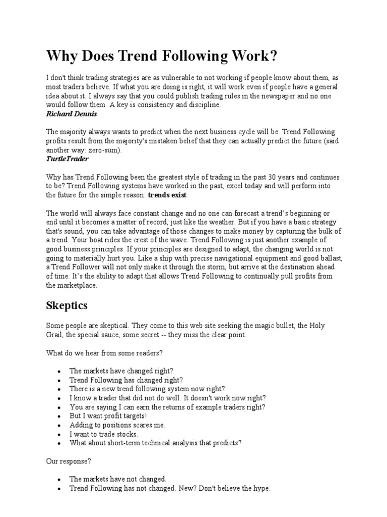 The Power of Trend Following Trading | PDF | Technical Analysis ...