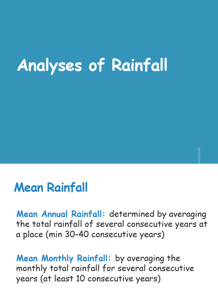 Rainfall Analysis Techniques and Metrics | PDF | Precipitation | Flood