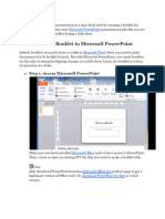How To Make A Booklet in Microsoft PowerPoint