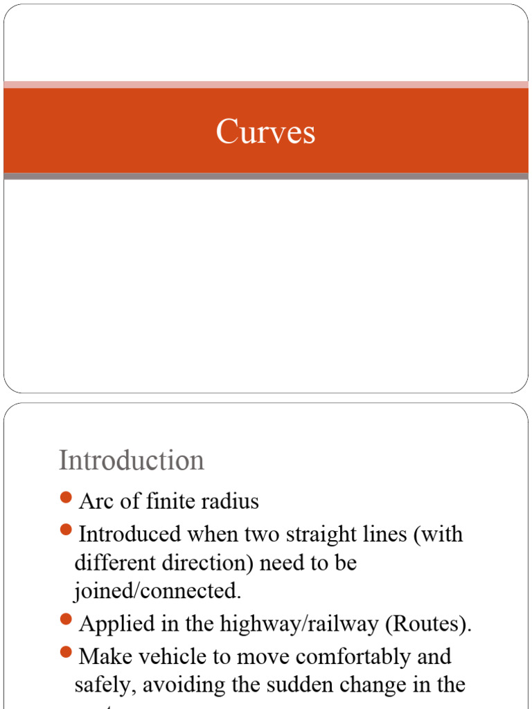 Understanding Curve Components and Types | PDF | Angle | Tangent