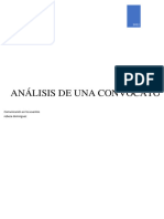 Analisis Convocatoria D Eprensa y Nota de Prensa