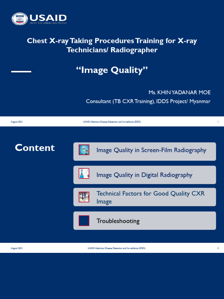 05 Image Quality | PDF | Radiography | X Ray