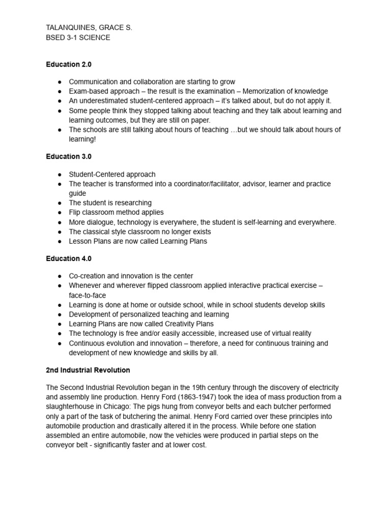 BSEd 3rd Year Class Schedule 2 | PDF