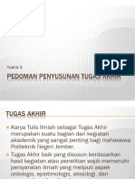 Pedoman Penyusunan Tugas Akhir