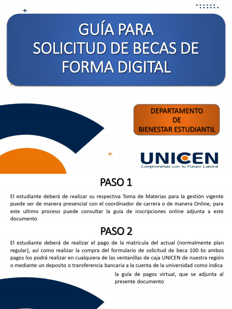 Guía Digital para Solicitud de Becas UNICEN | PDF | Transferencia ...