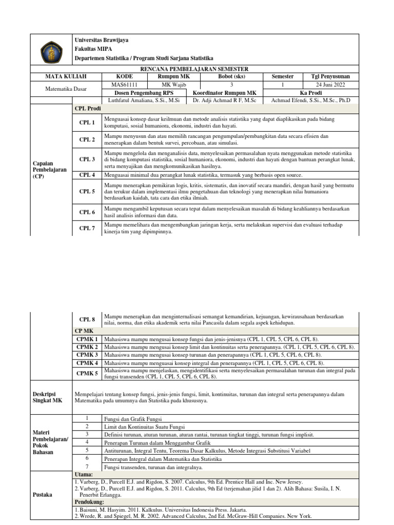Arti Riil dalam Matematika Dasar | PDF
