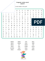 Irregular Verbs Word Search Wordsearches - 130611