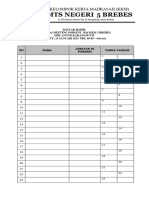 Daftar Hadir Rapat Teknikal Meeting