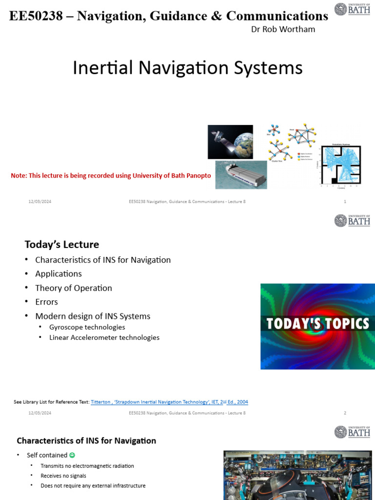 Ee50238 - NGC 8 - Ins | PDF | Inertial Navigation System | Gyroscope