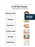 Parts of The House Worksheet
