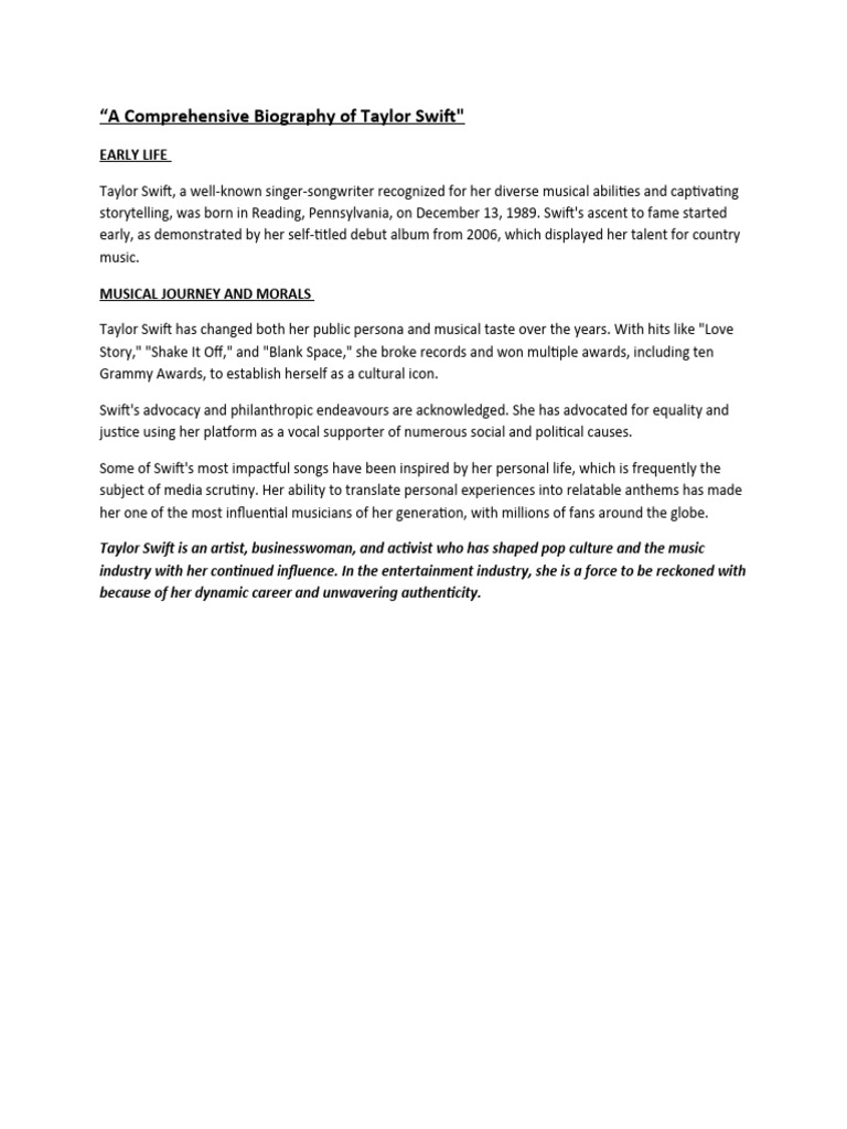 Unpacking the Musical Masterpiece: A Comprehensive Guide to Taylor Swift's Discography