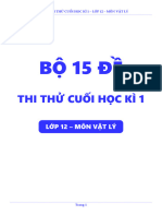 Bộ 15 Đề Thi Thử Cuối Hki - Lớp 12 - Thầy Vna