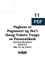 Revised Module 8 Pagbasa Unang Markahan